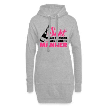 Sekt - Hoodie-Kleid - Grau meliert - Vorne