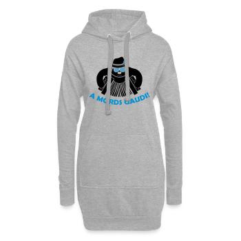 a_mords_gaudi_002 - Hoodie-Kleid - Grau meliert - Vorne