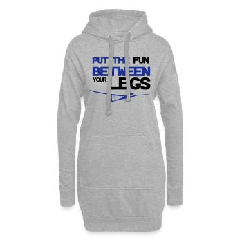 Segelflugzeug Segelfliegen Segelflieger - Hoodie-Kleid - Grau meliert - Vorne
