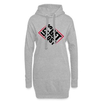Perdons-nous - Sweat-shirt à capuche long Femme - gris chiné - Devant