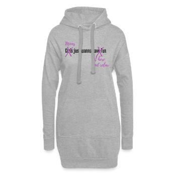 Mums just wanna sit and relax. - Hoodie-Kleid - Grau meliert - Vorne