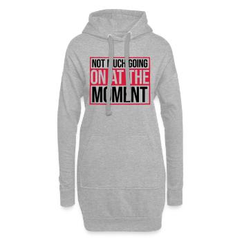Il ne se passe pas grand-chose - Sweat-shirt à capuche long Femme - gris chiné - Devant