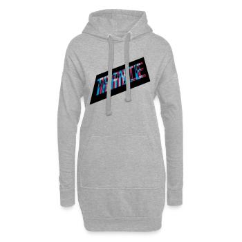 Conception de transe d’effets 3D - Sweat-shirt à capuche long Femme - gris chiné - Devant