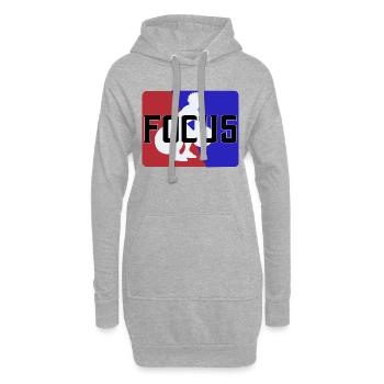 Focus - Hoodie-Kleid - Grau meliert - Vorne