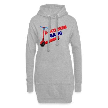 E-Scooter Roller Scooter - Hoodie-Kleid - Grau meliert - Vorne