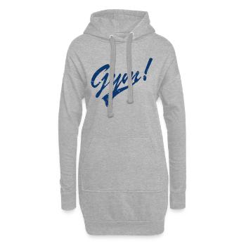 Gym vintage - Sweat-shirt à capuche long Femme - gris chiné - Devant