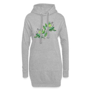 Liste - Hoodie-Kleid - Grau meliert - Vorne