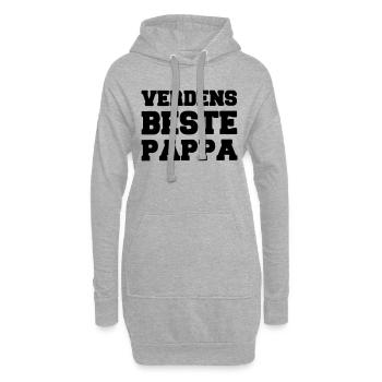 der beste Vater der Welt - Hoodie-Kleid - Grau meliert - Vorne