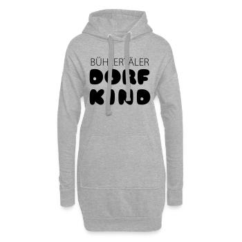 BH11 - Hoodie-Kleid - Grau meliert - Vorne