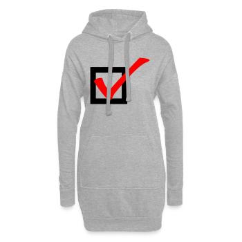 Abhaken - Hoodie-Kleid - Grau meliert - Vorne