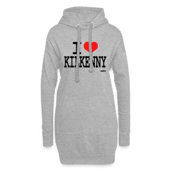 i love kilkenny by wam - Hoodie Dress - heather grey - Front