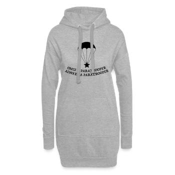 paratrooper fallschirmjager - Hoodie-Kleid - Grau meliert - Vorne
