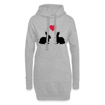 Love Hasen - Hoodie-Kleid - Grau meliert - Vorne
