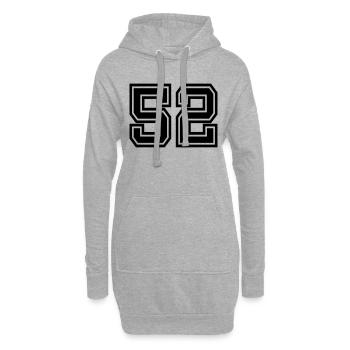 52 - Hoodie-Kleid - Grau meliert - Vorne