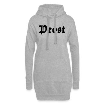 Prost - Hoodie-Kleid - Grau meliert - Vorne