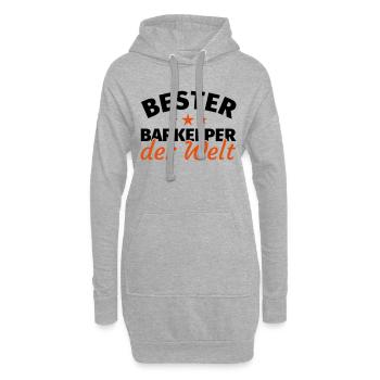 Barkeeper - Hoodie-Kleid - Grau meliert - Vorne