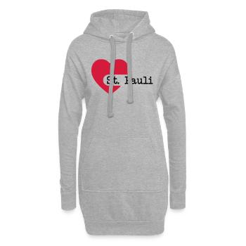 love_st_pauli - Hoodie-Kleid - Grau meliert - Vorne