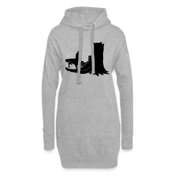 anzeige_amBaum_cb - Hoodie-Kleid - Grau meliert - Vorne