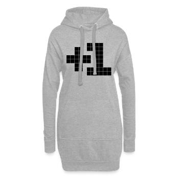 +1 - Hoodie-Kleid - Grau meliert - Vorne