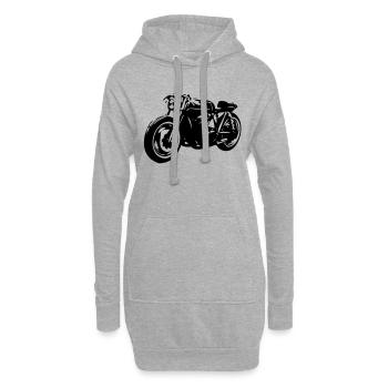 caferacer - Hoodie-Kleid - Grau meliert - Vorne