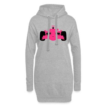 F1 # 4 - Hoodie-Kleid - Grau meliert - Vorne