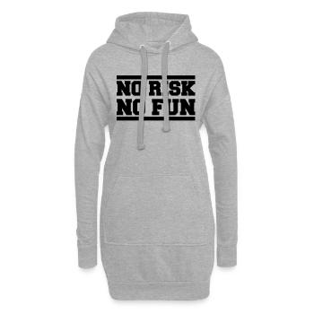 no_risk_no_fun_ay1 - Sweat-shirt à capuche long Femme - gris chiné - Devant