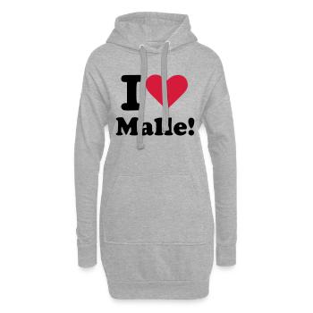 Mallorca - Hoodie-Kleid - Grau meliert - Vorne