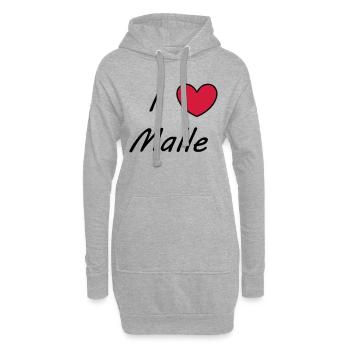 Malle - Hoodie-Kleid - Grau meliert - Vorne