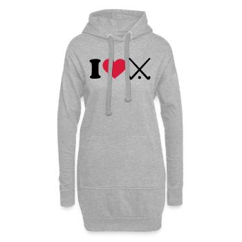 Hockey - Hoodie-Kleid - Grau meliert - Vorne