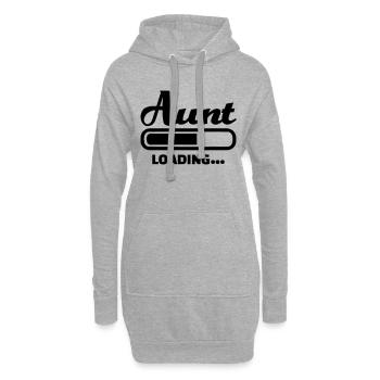 Tante - Hoodie-Kleid - Grau meliert - Vorne