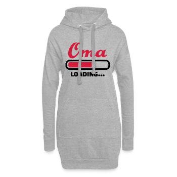 Oma - Hoodie-Kleid - Grau meliert - Vorne