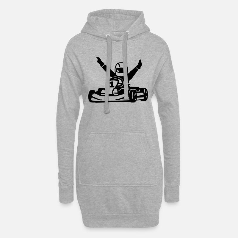 Kart - Hoodie-Kleid - Grau meliert