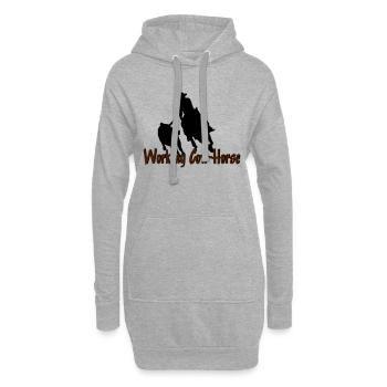 workingcowhorse - Hoodie-Kleid - Grau meliert - Vorne