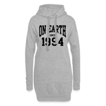 Birthday - On Earth Since 1994 - Geburtstag - Hoodie Dress - heather grey - Front