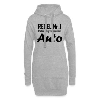 Regel Nr 1 auto - Hoodie-Kleid - Grau meliert - Vorne