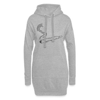 kiffen joint design - Hoodie-Kleid - Grau meliert - Vorne