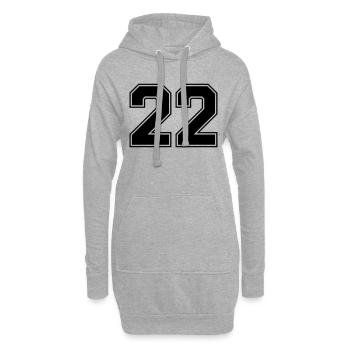 22 - Hoodie-Kleid - Grau meliert - Vorne