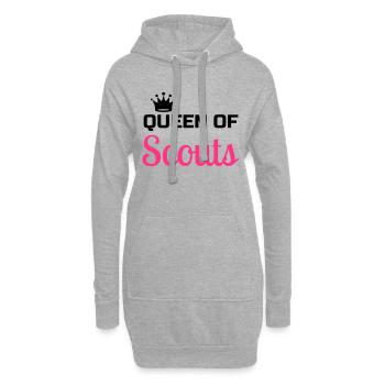 scout / scouting / scoutisme / guide - Sweat-shirt à capuche long Femme - gris chiné - Devant