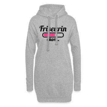 Friseurin - Hoodie-Kleid - Grau meliert - Vorne