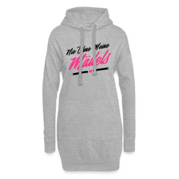 nie ohne meine mädels - Hoodie-Kleid - Grau meliert - Vorne