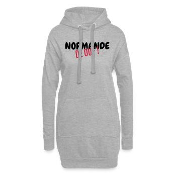 Normandie / Normand / Normande / France - Hoodie-Kleid - Grau meliert - Vorne
