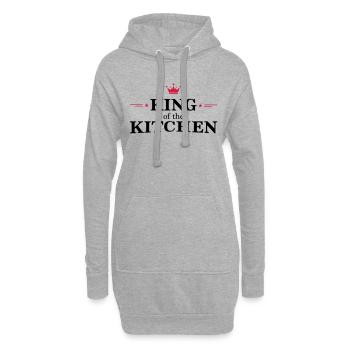 Roi des églises - Sweat-shirt à capuche long Femme - gris chiné - Devant