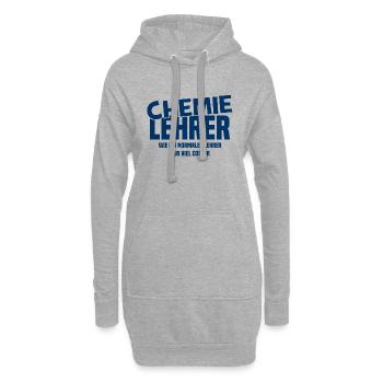 Chemielehrer - Wie ein normaler Lehrer nur cooler - Hoodie-Kleid - Grau meliert - Vorne