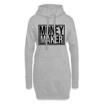 Empire du bouclier Money Maker - Sweat-shirt à capuche long Femme - gris chiné - Devant