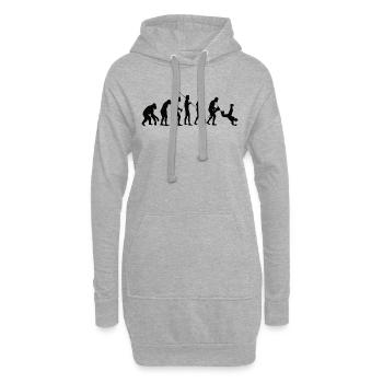 Breakdance Geschenk Tanzen Tänzer Tanzsport - Hoodie-Kleid - Grau meliert - Vorne