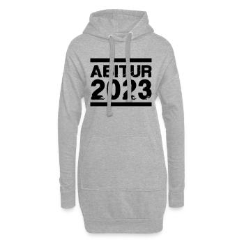 abitur 2023 - Hoodie-Kleid - Grau meliert - Vorne
