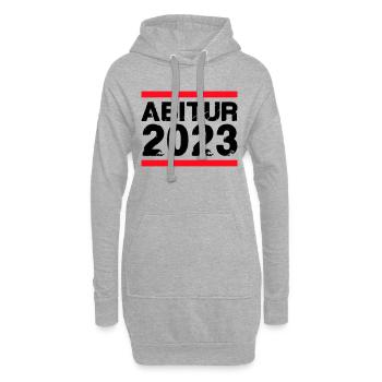 Abitur 2023 - Hoodie-Kleid - Grau meliert - Vorne