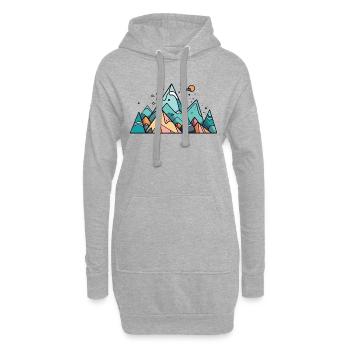 Berg - Hoodie-Kleid - Grau meliert - Vorne
