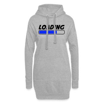 Loading - Hoodie-Kleid - Grau meliert - Vorne