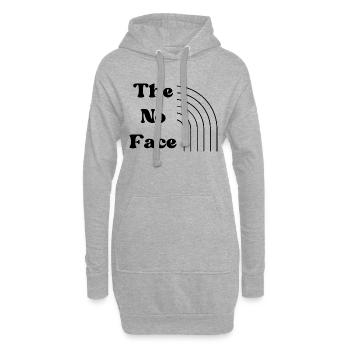 Gesichtslose Form - Hoodie-Kleid - Grau meliert - Vorne